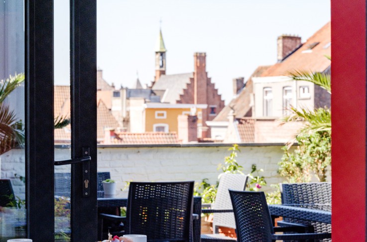 Ontbijtruimte buiten