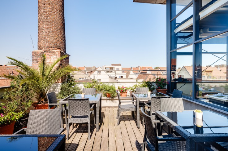 Ontbijtruimte buiten