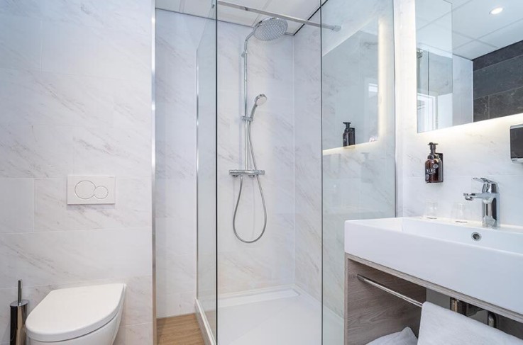 Comfort tweepersoonskamer met terras - badkamer