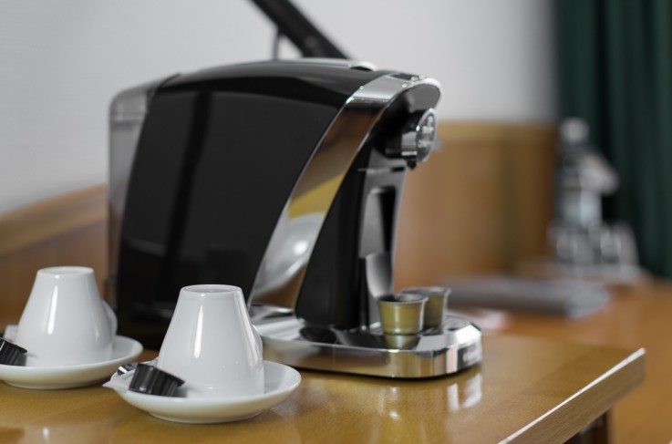 Koffiemachine hotelkamer