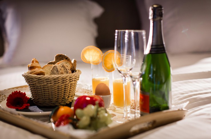 Ontbijt op de kamer