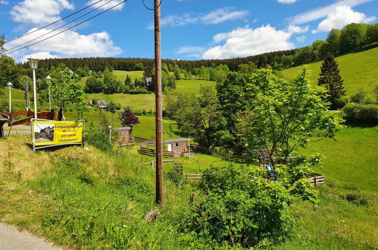 Uitzicht vanaf Gasthof over het dal